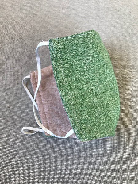 Chambray Two-Tone Masks in 3 Colors