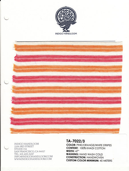 Handloom 100% Khadi Cotton TA-7022/3