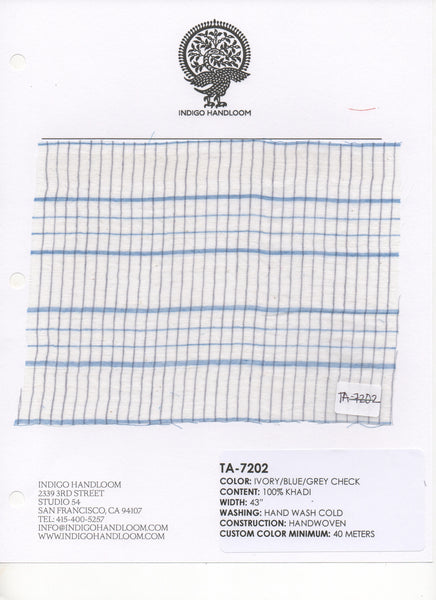 Handloom 100% Khadi Cotton TA-7202