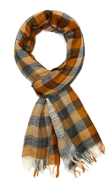 Ombre Plaid - Brown